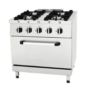 Cocina Industrial 4 Fuegos con Horno – Serie Magma